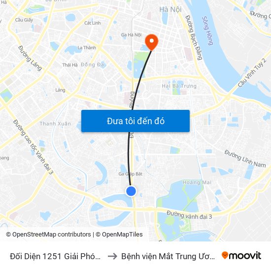 Đối Diện 1251 Giải Phóng to Bệnh viện Mắt Trung Ương map