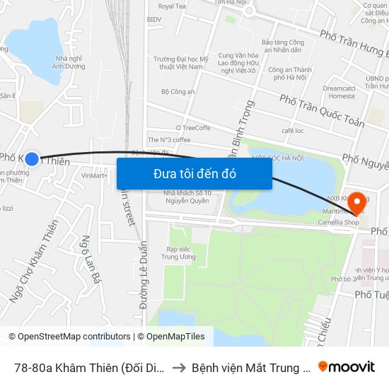 78-80a Khâm Thiên (Đối Diện 71) to Bệnh viện Mắt Trung Ương map