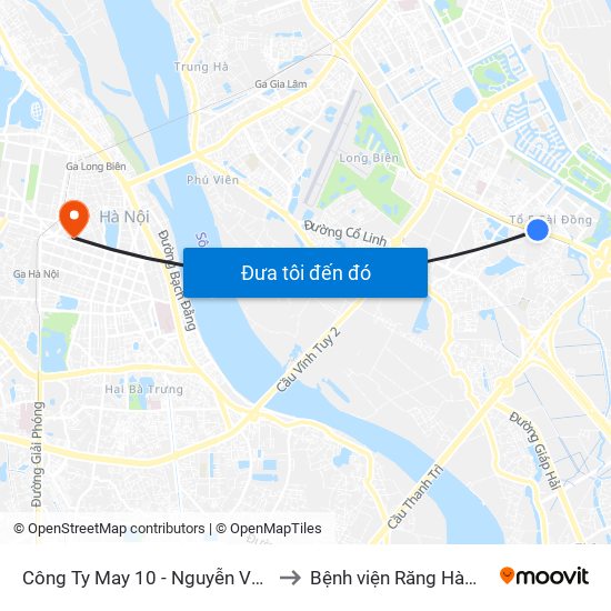 Công Ty May 10 - Nguyễn Văn Linh to Bệnh viện Răng Hàm Mặt map