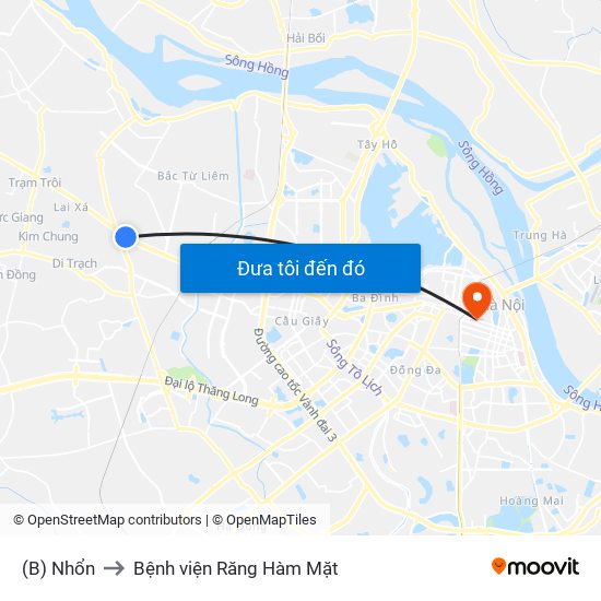 (B) Nhổn to Bệnh viện Răng Hàm Mặt map