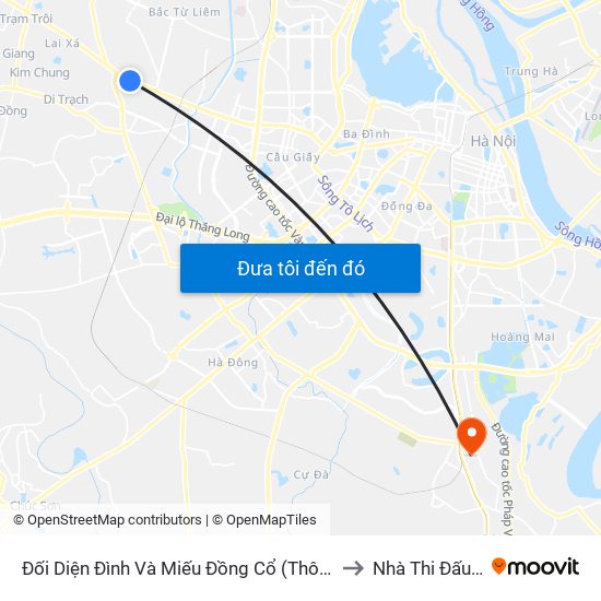 Đối Diện Đình Và Miếu Đồng Cổ (Thôn Nguyên Xá) - Đường 32 to Nhà Thi Đấu Thanh Trì map