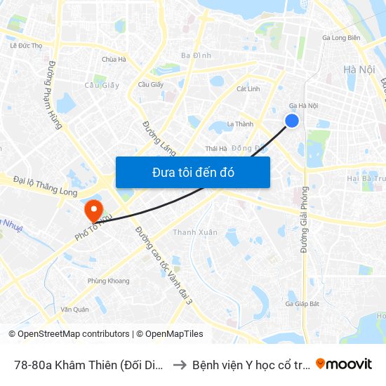 78-80a Khâm Thiên (Đối Diện 71) to Bệnh viện Y học cổ truyền map