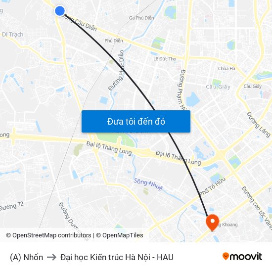 (A) Nhổn to Đại học Kiến trúc Hà Nội - HAU map