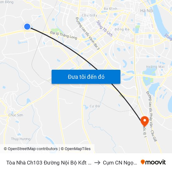 Tòa Nhà Ch103 Đường Nội Bộ Kđt Spendora to Cụm CN Ngọc Hồi map