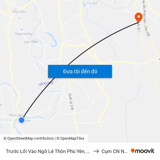 Trước Lối Vào Ngõ Lẻ Thôn Phù Yên, Viên An - Tỉnh Lộ 429 to Cụm CN Ngọc Hồi map