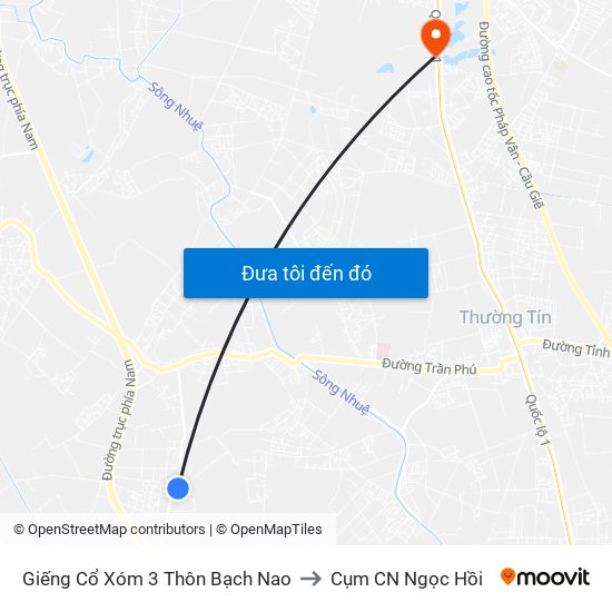 Giếng Cổ Xóm 3 Thôn Bạch Nao to Cụm CN Ngọc Hồi map