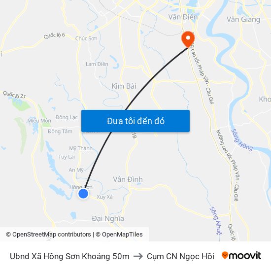 Ubnd Xã Hồng Sơn Khoảng 50m to Cụm CN Ngọc Hồi map