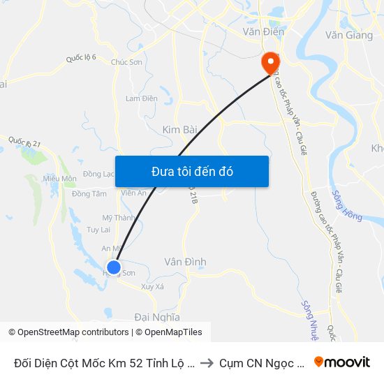 Đối Diện Cột Mốc Km 52 Tỉnh Lộ 419 to Cụm CN Ngọc Hồi map