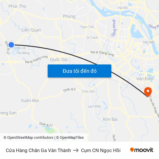 Cửa Hàng Chăn Ga Vân Thành to Cụm CN Ngọc Hồi map