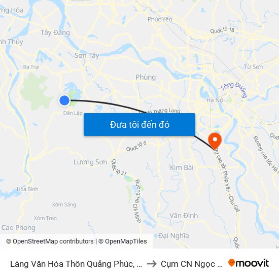 Làng Văn Hóa Thôn Quảng Phúc, Đt87 to Cụm CN Ngọc Hồi map
