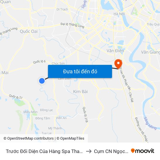 Trước Đối Diện Của Hàng Spa Thanh Tính to Cụm CN Ngọc Hồi map