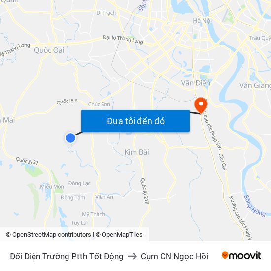 Đối Diện Trường Ptth Tốt Động to Cụm CN Ngọc Hồi map