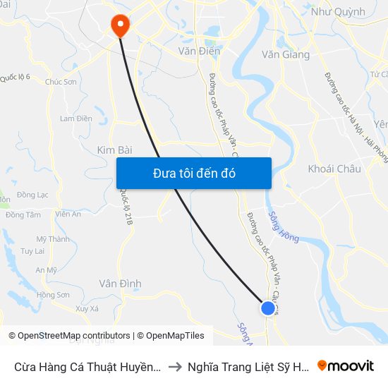 Cừa Hàng Cá Thuật Huyền - Dt428 to Nghĩa Trang Liệt Sỹ Hà Đông map