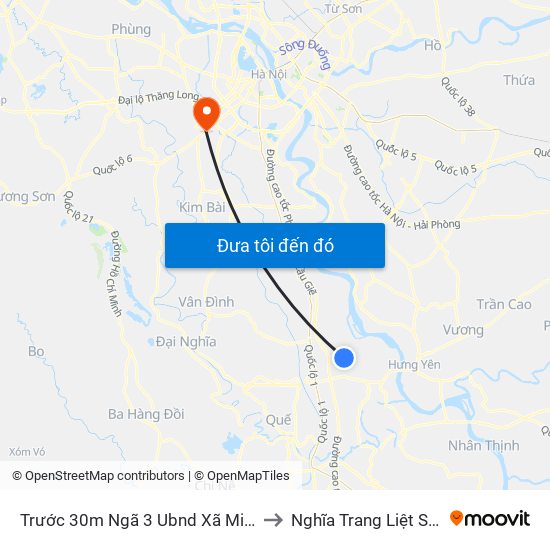 Trước 30m Ngã 3 Ubnd Xã Minh Tân - Dt428 to Nghĩa Trang Liệt Sỹ Hà Đông map