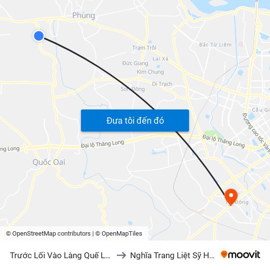 Trước Lối Vào Làng Quế Lâm30m to Nghĩa Trang Liệt Sỹ Hà Đông map