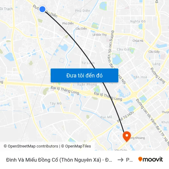 Đình Và Miếu Đồng Cổ (Thôn Nguyên Xá) - Đường 32 to PTIT map