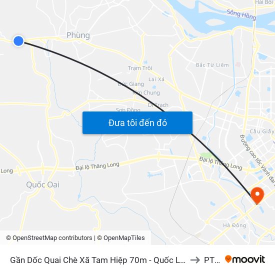 Gần Dốc Quai Chè Xã Tam Hiệp 70m - Quốc Lộ 32 to PTIT map