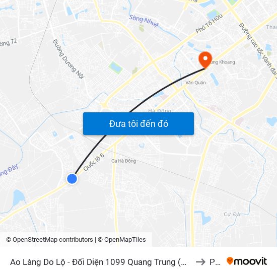 Ao Làng Do Lộ - Đối Diện 1099 Quang Trung (Hà Đông), Quốc Lộ 6 to PTIT map