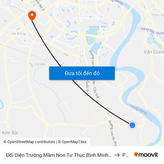 Đối Diện Trường Mầm Non Tư Thục Bình Minh - Tl 427 to PTIT map