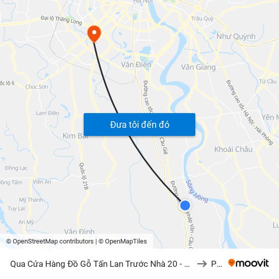 Qua Cửa Hàng Đồ Gỗ Tấn Lan  Trước Nhà 20 - 22 Vạn Điểm - Tl429 to PTIT map