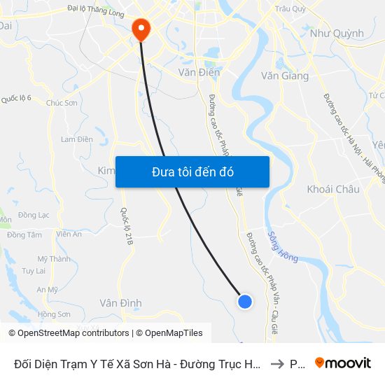 Đối Diện Trạm Y Tế Xã Sơn Hà - Đường Trục Huyện Thao Chính to PTIT map