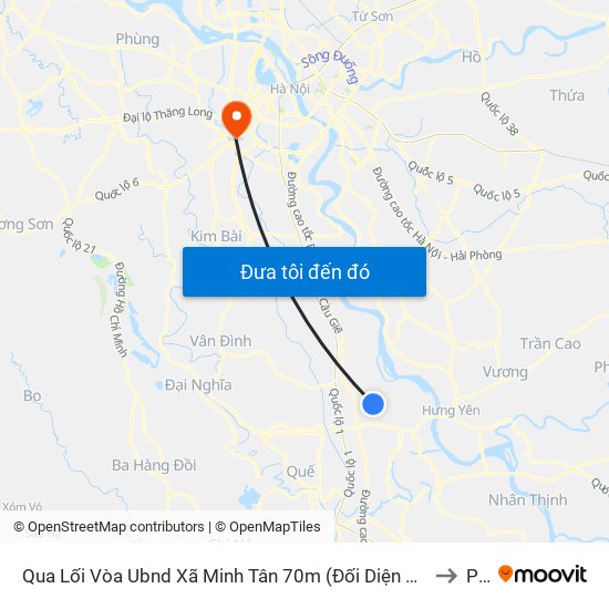 Qua Lối Vòa Ubnd Xã Minh Tân 70m (Đối Diện Cửa Hàng Nhựa Tiền Phong) - Dt428 to PTIT map