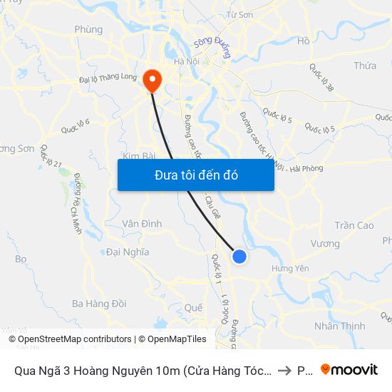 Qua Ngã 3 Hoàng Nguyên 10m (Cửa Hàng Tóc Hồng Quyên) - Dt428 to PTIT map