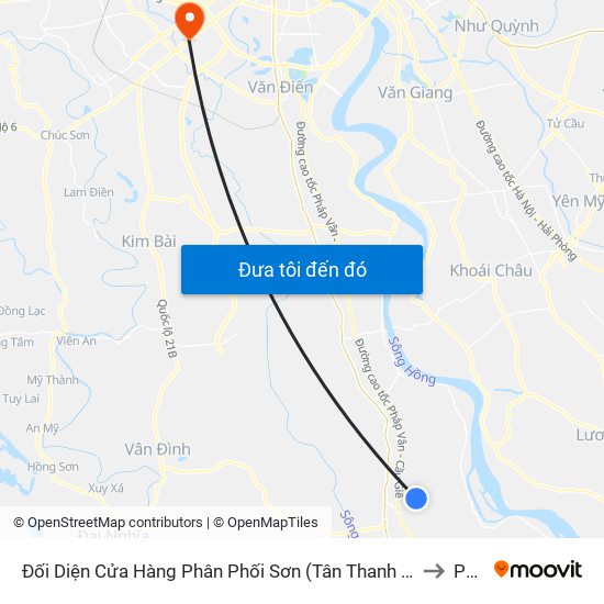 Đối Diện Cửa Hàng Phân Phối Sơn (Tân Thanh Hiếu) - Dt428 to PTIT map
