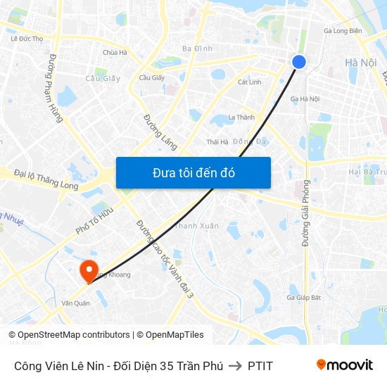 Công Viên Lê Nin - Đối Diện 35 Trần Phú to PTIT map