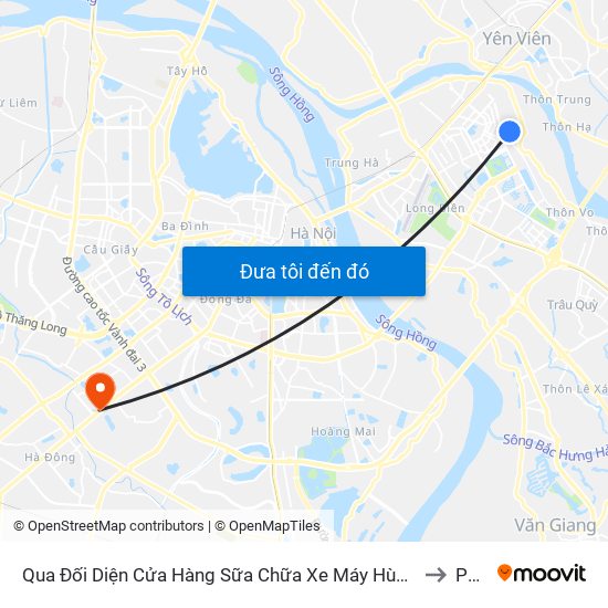 Qua Đối Diện Cửa Hàng Sữa Chữa Xe Máy Hùng Phi 30m to PTIT map