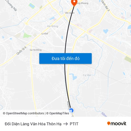 Đối Diện Làng Văn Hóa Thôn Hạ to PTIT map