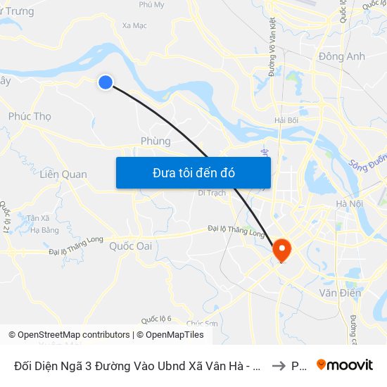 Đối Diện Ngã 3 Đường Vào Ubnd Xã Vân Hà - Huyện Phúc Thọ to PTIT map