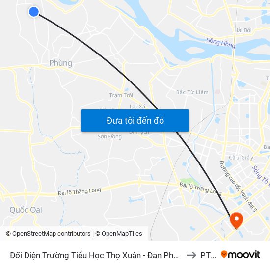 Đối Diện Trường Tiểu Học Thọ Xuân - Đan Phượng to PTIT map