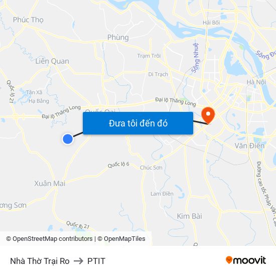 Nhà Thờ Trại Ro to PTIT map