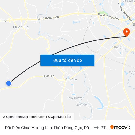 Đối Diện Chùa Hương Lan, Thôn Đông Cựu, Đông Sơn to PTIT map