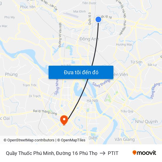 Quầy Thuốc Phú Minh, Đường 16 Phú Thọ to PTIT map