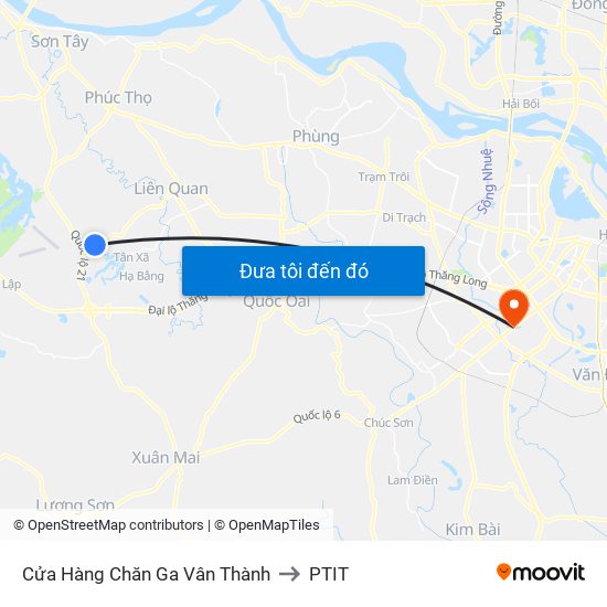 Cửa Hàng Chăn Ga Vân Thành to PTIT map