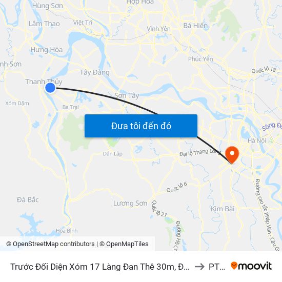 Trước Đối Diện Xóm 17 Làng Đan Thê 30m, Đt86 to PTIT map