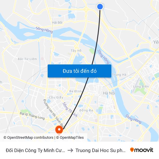 Đối Diện Công Ty Minh Cường - Km 10+960 Quốc Lộ 3 to Truong Dai Hoc Su pham nghe thuat trung uong map