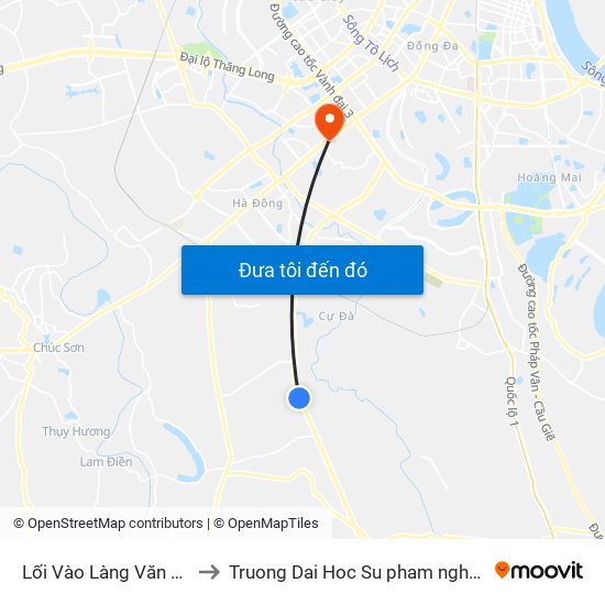 Lối Vào Làng Văn Hóa Thôn Hạ to Truong Dai Hoc Su pham nghe thuat trung uong map