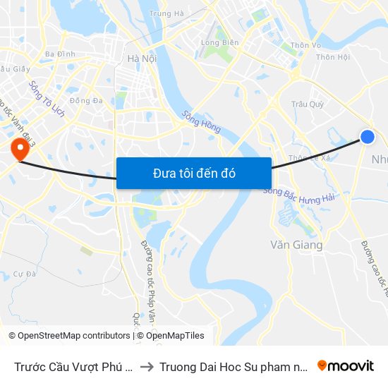 Trước Cầu Vượt Phú Thị Khoảng 50m to Truong Dai Hoc Su pham nghe thuat trung uong map