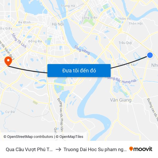 Qua Cầu Vượt Phú Thị Khoảng 50m to Truong Dai Hoc Su pham nghe thuat trung uong map