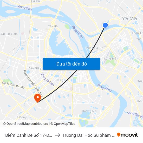 Điếm Canh Đê Số 17-Đê Phương Trạch -406 to Truong Dai Hoc Su pham nghe thuat trung uong map