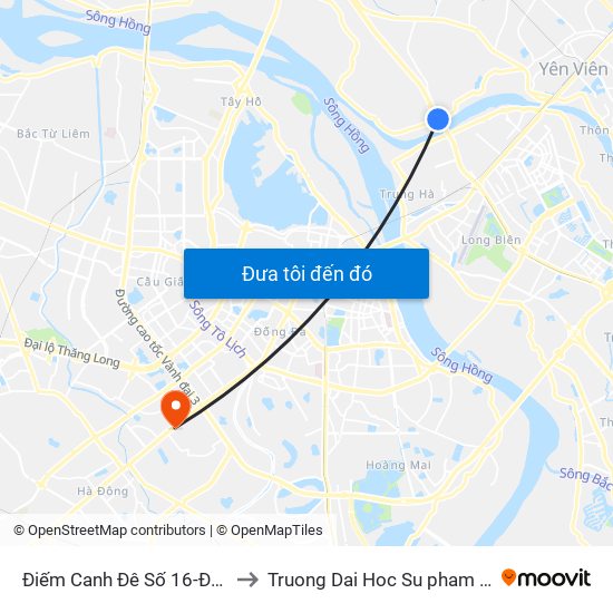 Điếm Canh Đê Số 16-Đê Phương Trạch -406 to Truong Dai Hoc Su pham nghe thuat trung uong map