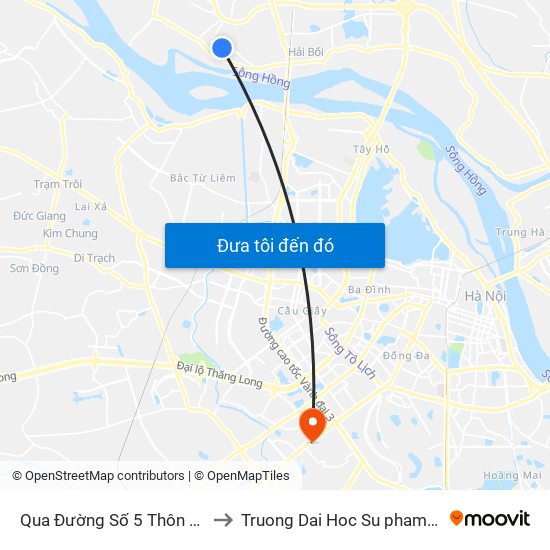 Qua Đường Số 5 Thôn Sáp Mai Khoảng 30m to Truong Dai Hoc Su pham nghe thuat trung uong map