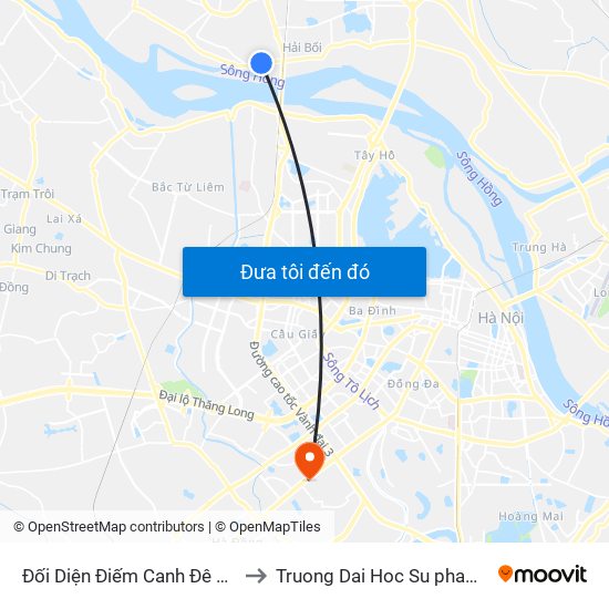 Đối Diện Điếm Canh Đê Số 5, Làng Chài Võng La to Truong Dai Hoc Su pham nghe thuat trung uong map