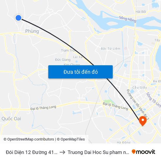 Đói Diện 12 Đường 417 - Thôn La Thạch to Truong Dai Hoc Su pham nghe thuat trung uong map