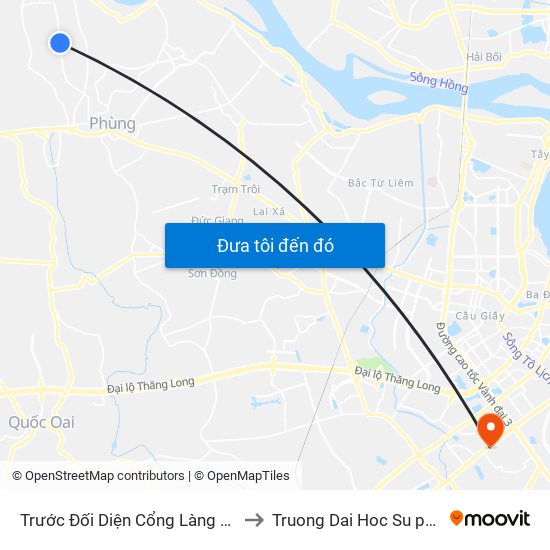 Trước Đối Diện Cổng Làng Thôn Tiến Bộ, Xóm Cực Nam 20m to Truong Dai Hoc Su pham nghe thuat trung uong map