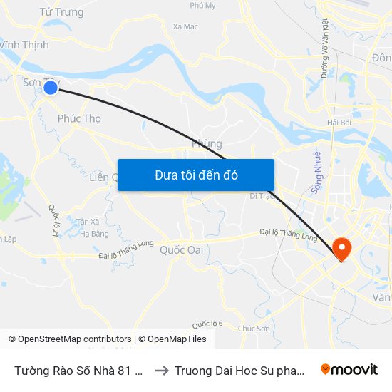 Tường Rào Số Nhà 81 Cổng Ô - Xã Thiều Xuân to Truong Dai Hoc Su pham nghe thuat trung uong map