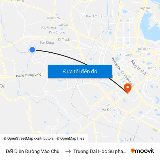 Đối Diện Đường Vào Chùa Ngụ - Đê Song Phương to Truong Dai Hoc Su pham nghe thuat trung uong map